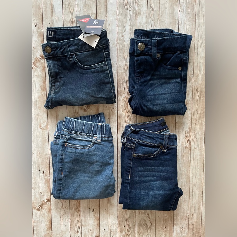 Lot of FOUR girls jeans. Size 10. Gap, Justice, Joe’s Jeans.